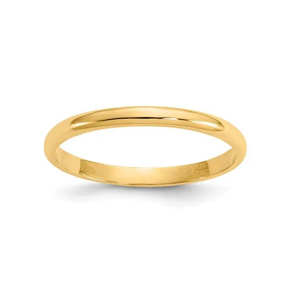 (10K ,14K) Yellow Gold Plain Baby Band Ring