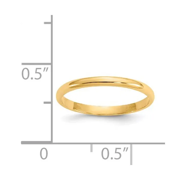 (10K ,14K) Yellow Gold Plain Baby Band Ring