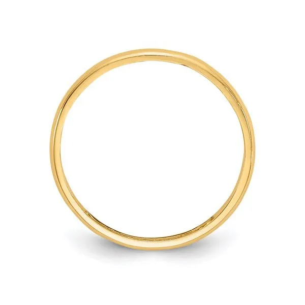 (10K ,14K) Yellow Gold Plain Baby Band Ring