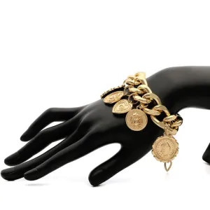 10k Punk Chain Gold Bracelet For Women Anniversary Jewelry