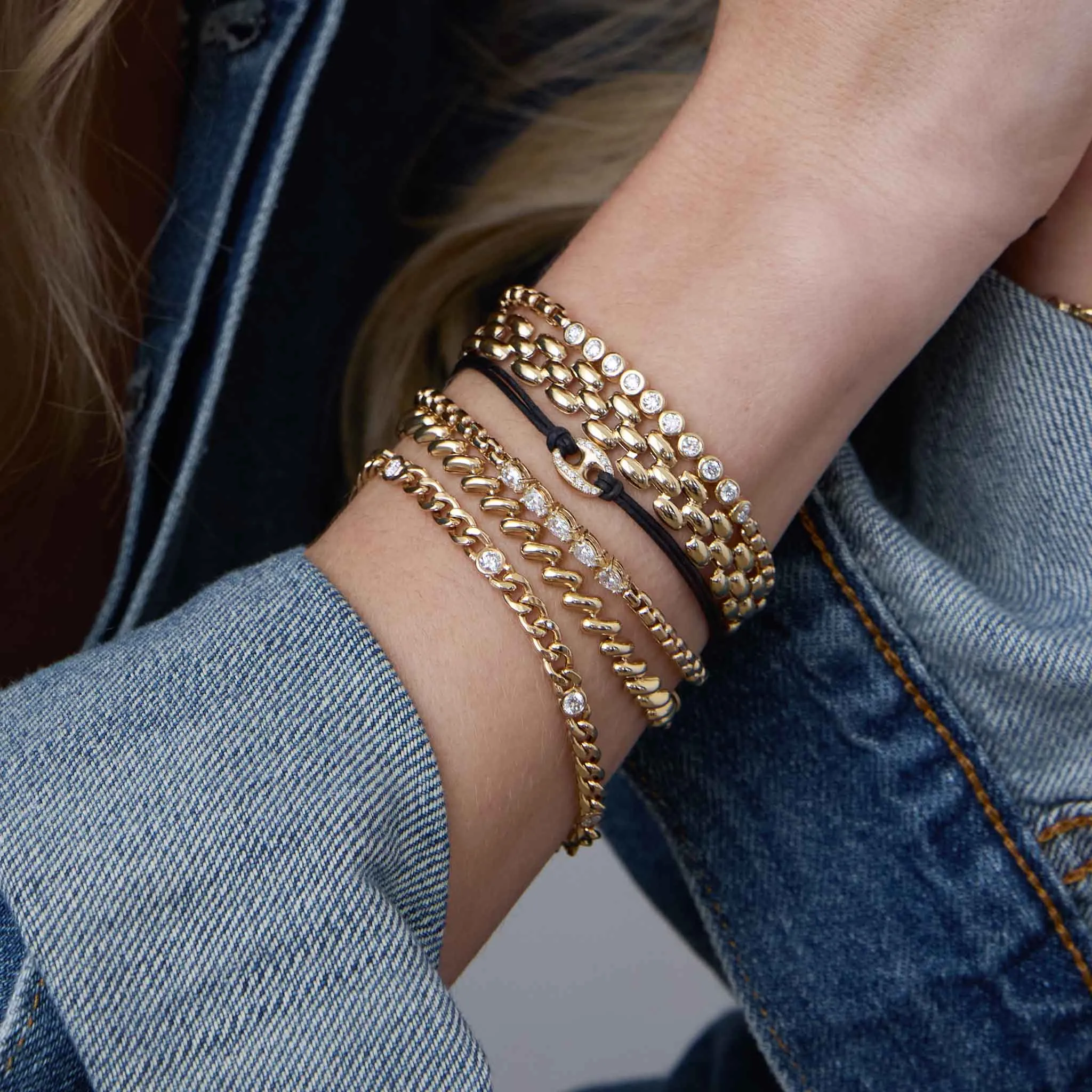 14k Gold San Marco Chain Bracelet