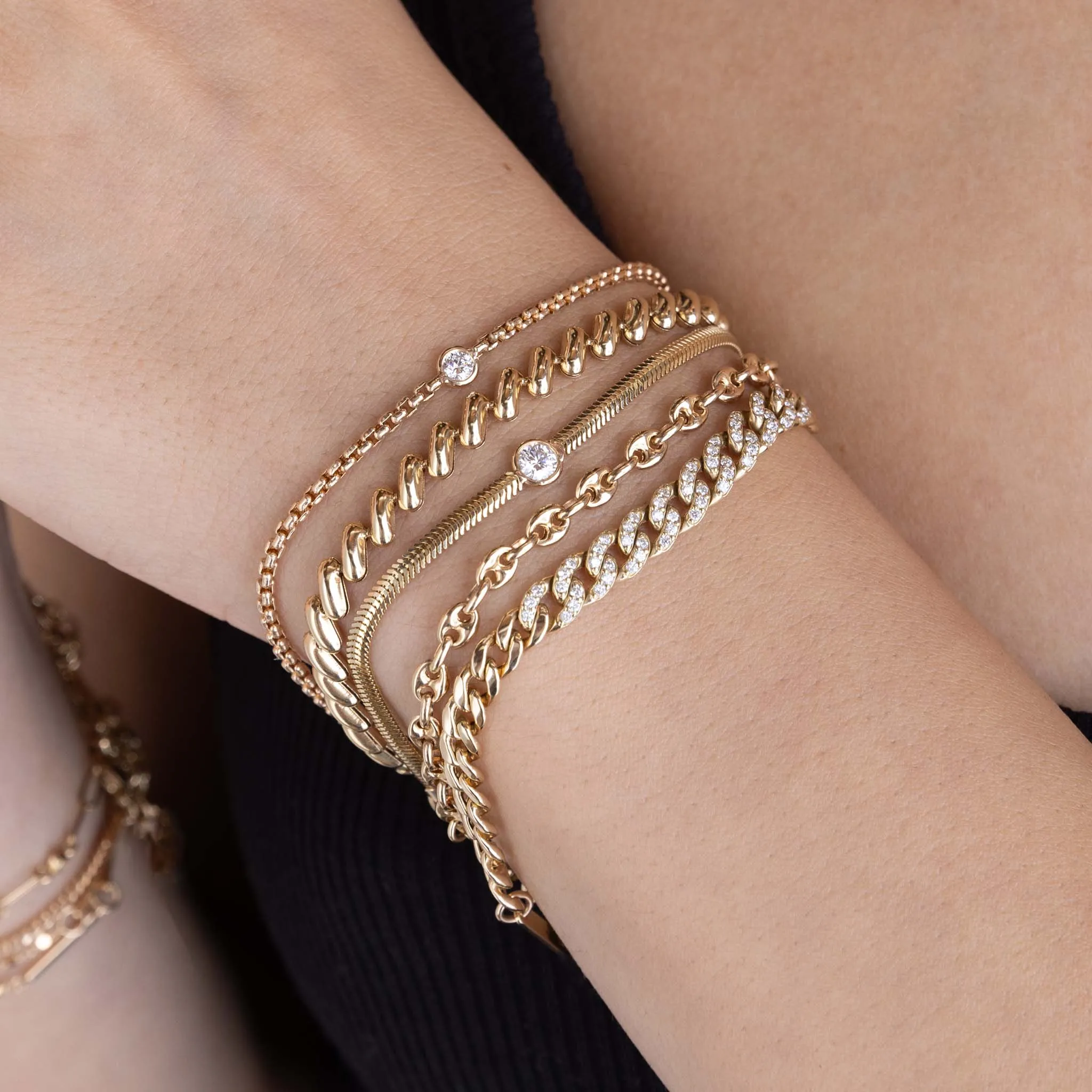 14k Gold San Marco Chain Bracelet