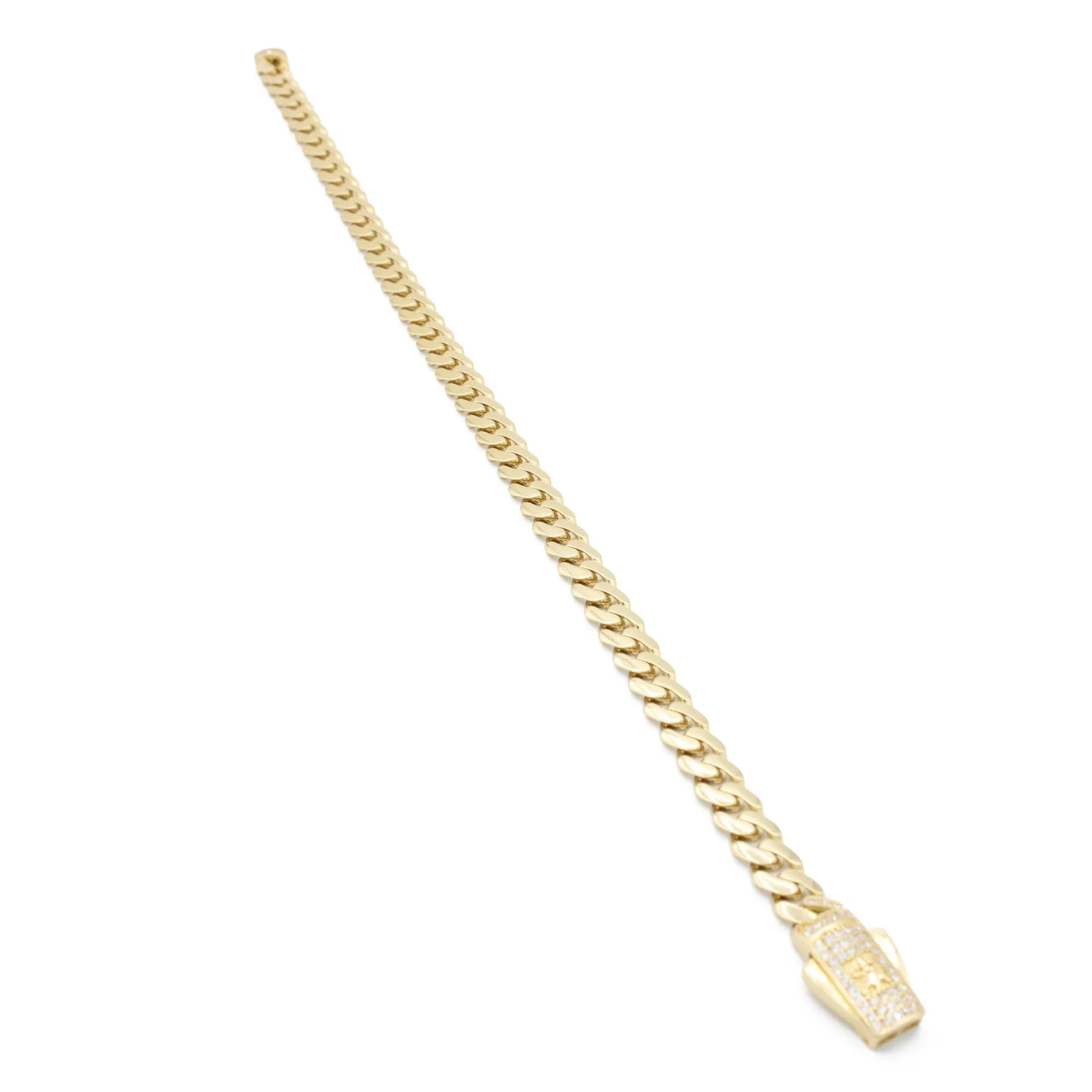 14K Hollow Cuban Women’s Bracelet (7MM) JTJ™