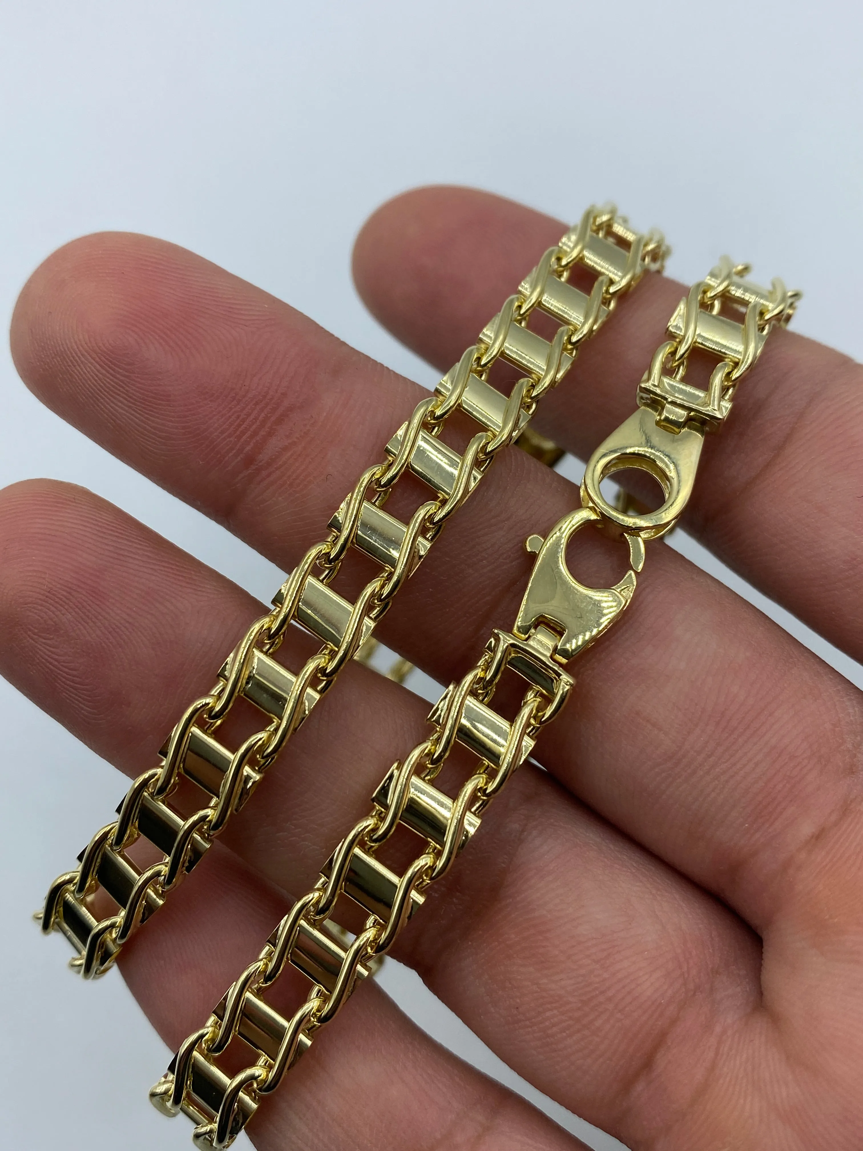 14K Italian Link Bracelet 8.5"