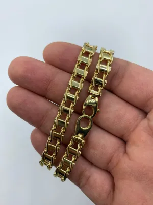 14K Italian Link Bracelet 8.5"