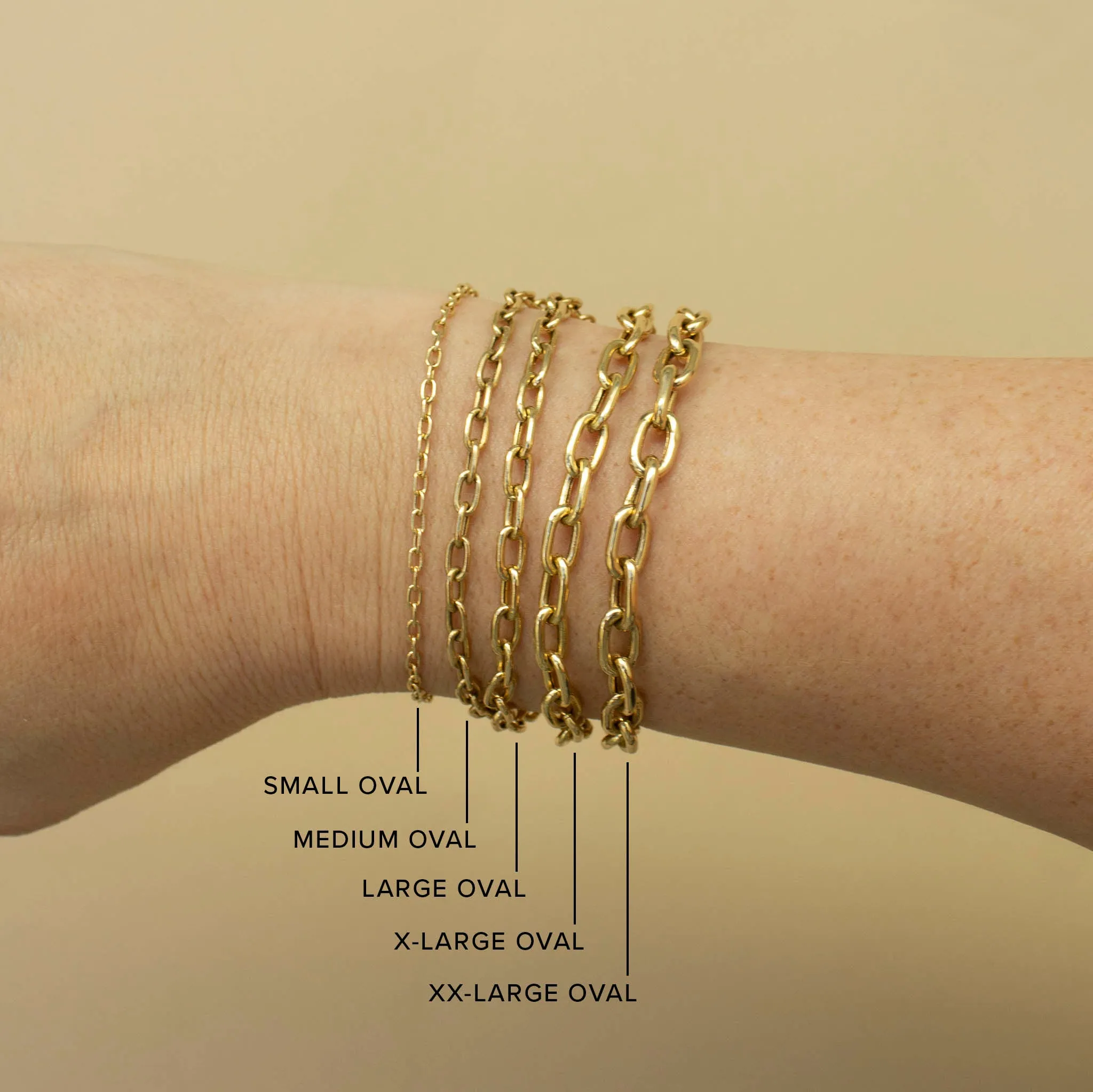 14k Medium Square Oval Chain Bracelet with Pavé Diamond Link