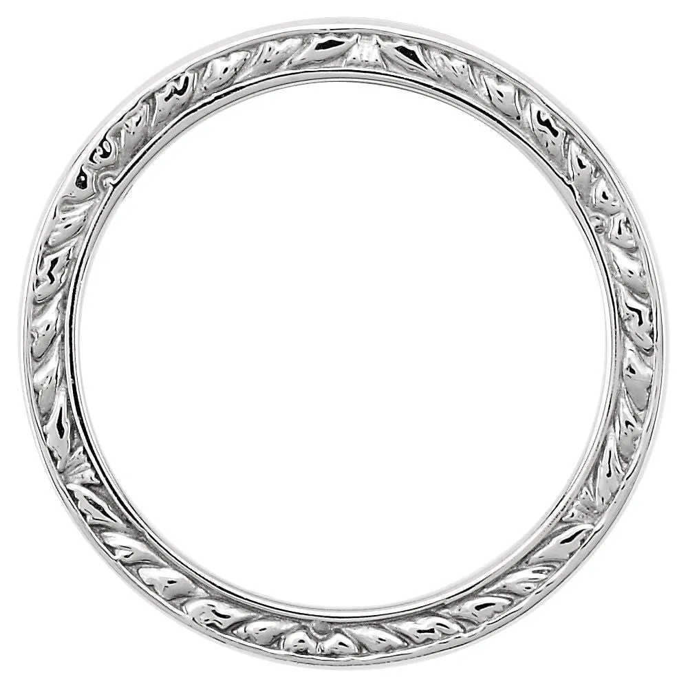14k White Gold Band Size 7.5