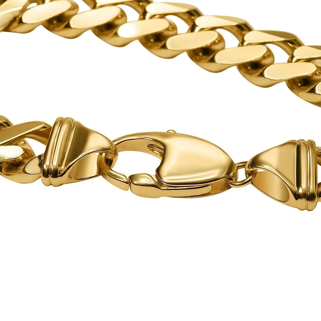 14k Yellow Gold Cuban Bracelet 7 mm