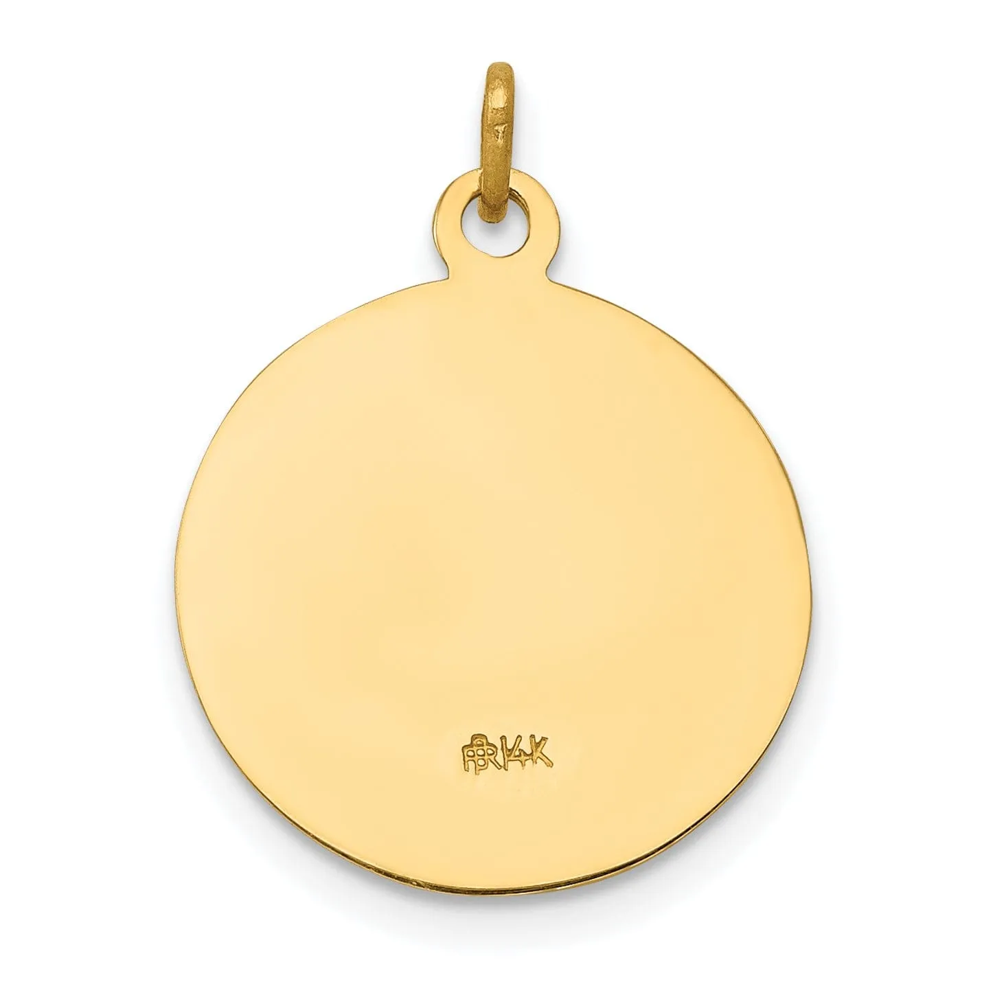 14k Yellow Gold Saint Gerard Medal Pendant