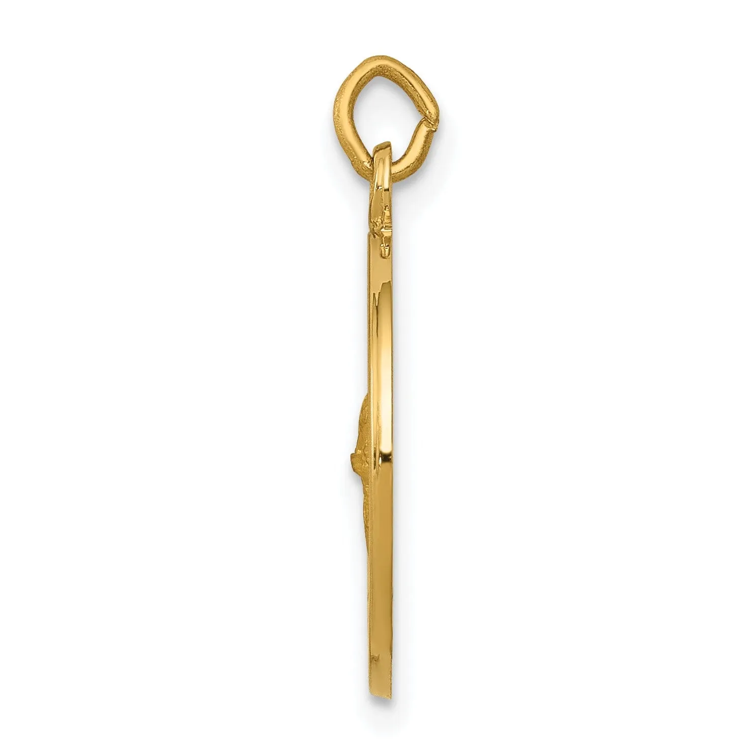14k Yellow Gold Saint Gerard Medal Pendant