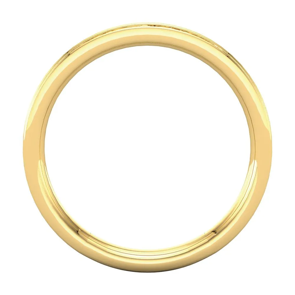 14k Yellow Gold Sculptural-Inspired Band , Size 7