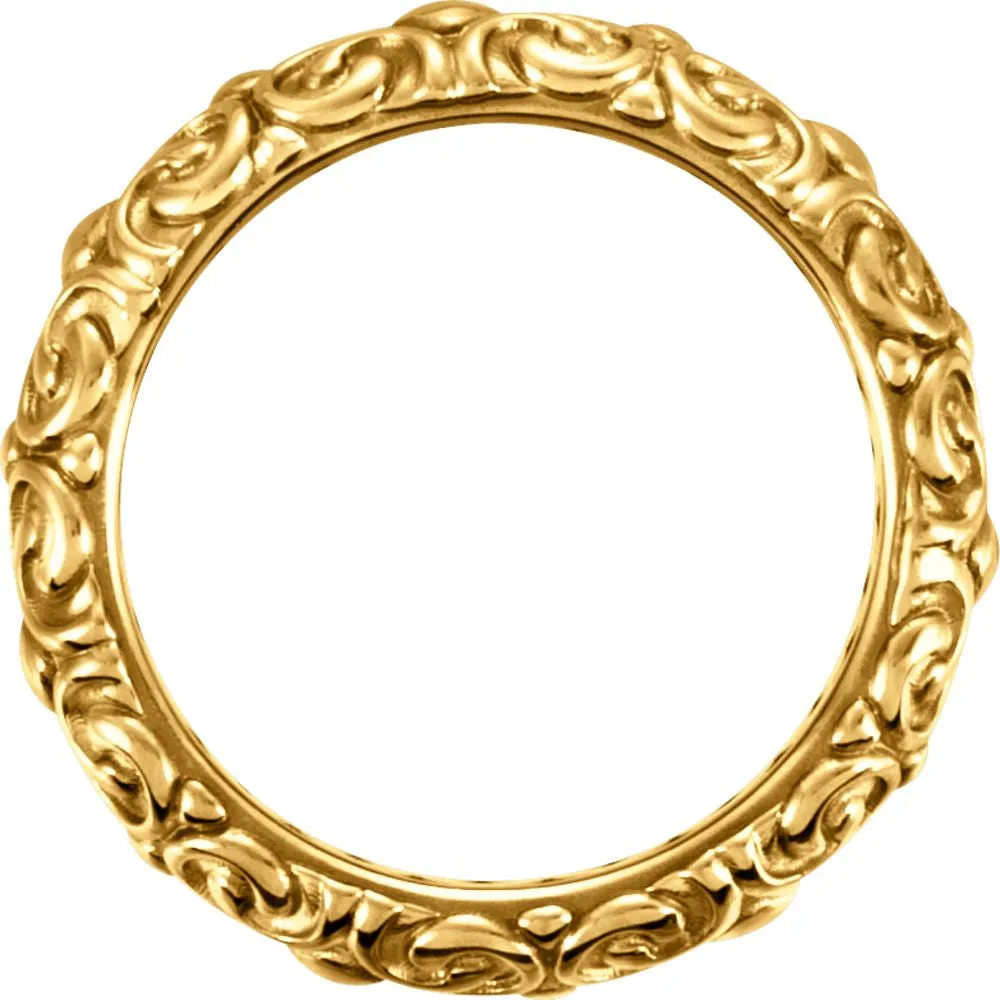 14k Yellow Gold Sculptural-Inspired Ring, Size 7