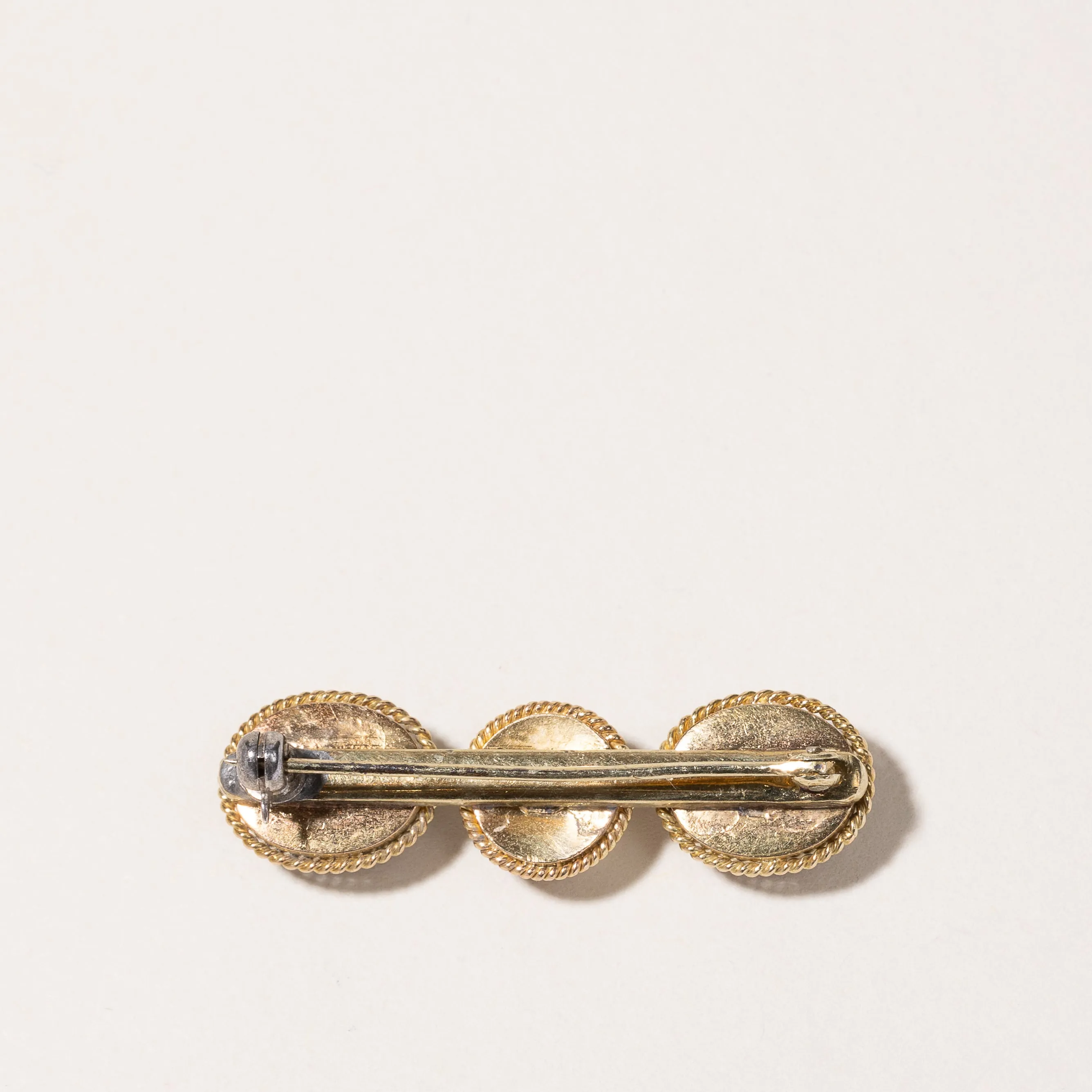 18k Yellow Gold Garnet Brooch | 12.5 ctw |