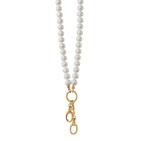 30" "Design Your Own" Pearl Charm Chain Necklace
