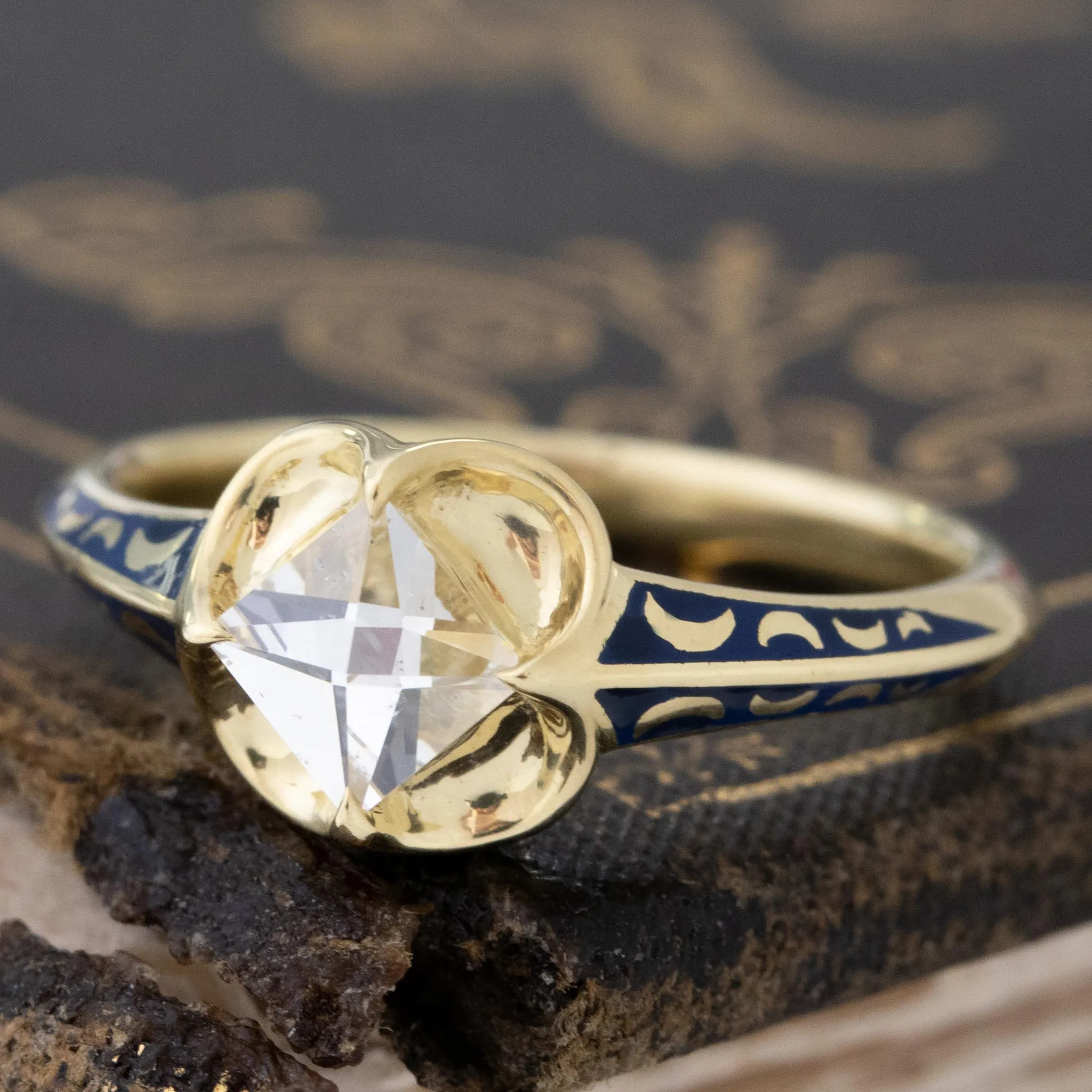 .47ct Point Cut Diamond Ring, GIA I SI