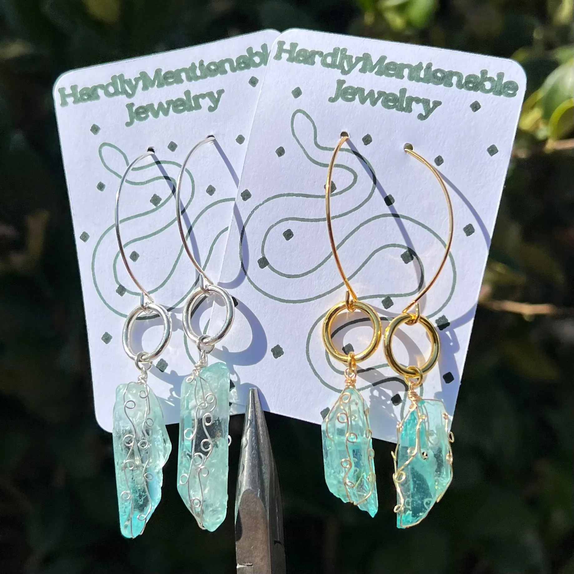 Afina Crystal Dangly Earrings ♡