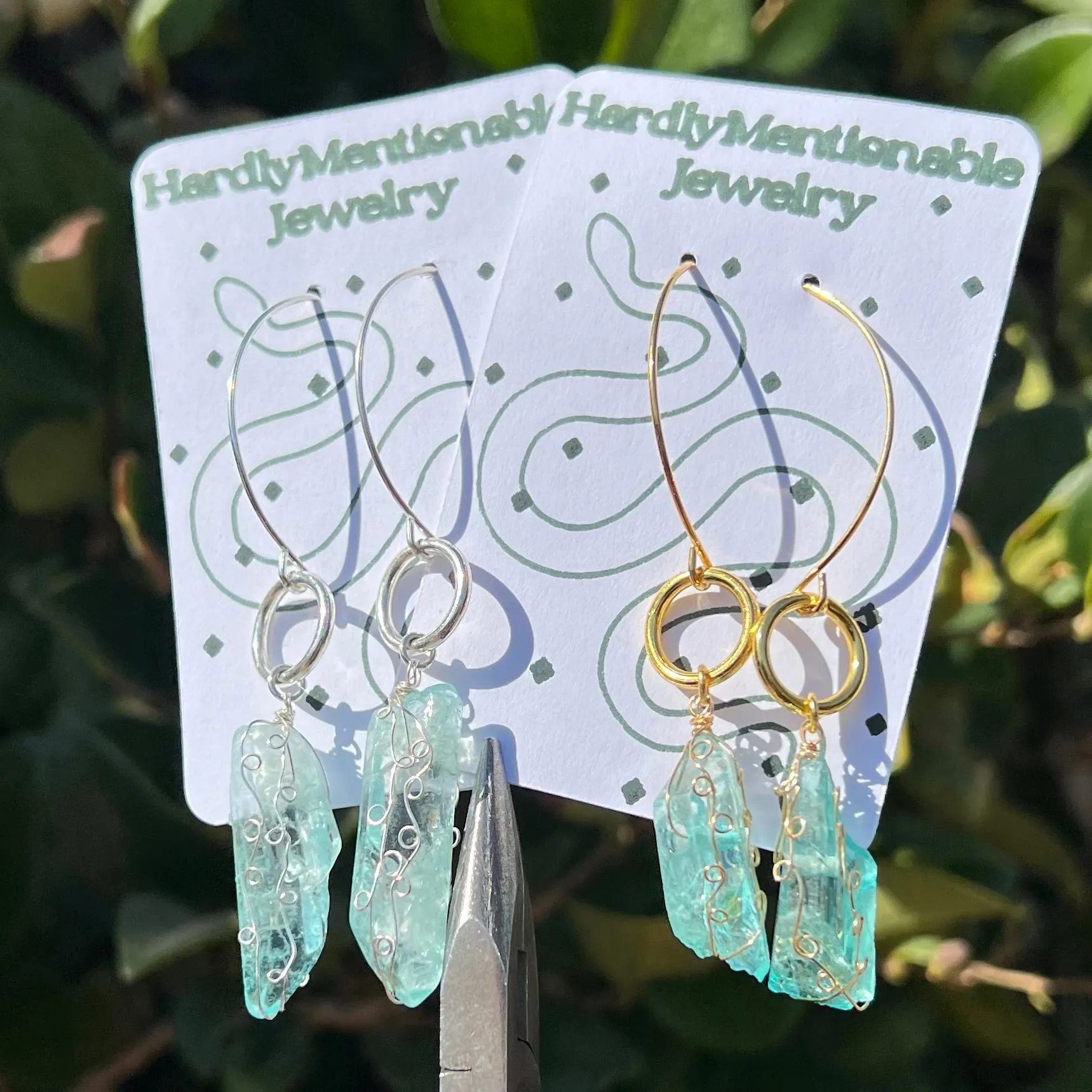 Afina Crystal Dangly Earrings ♡
