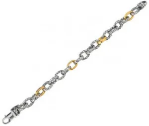 Alisa Sterling Silver & 18k Link Bracelet