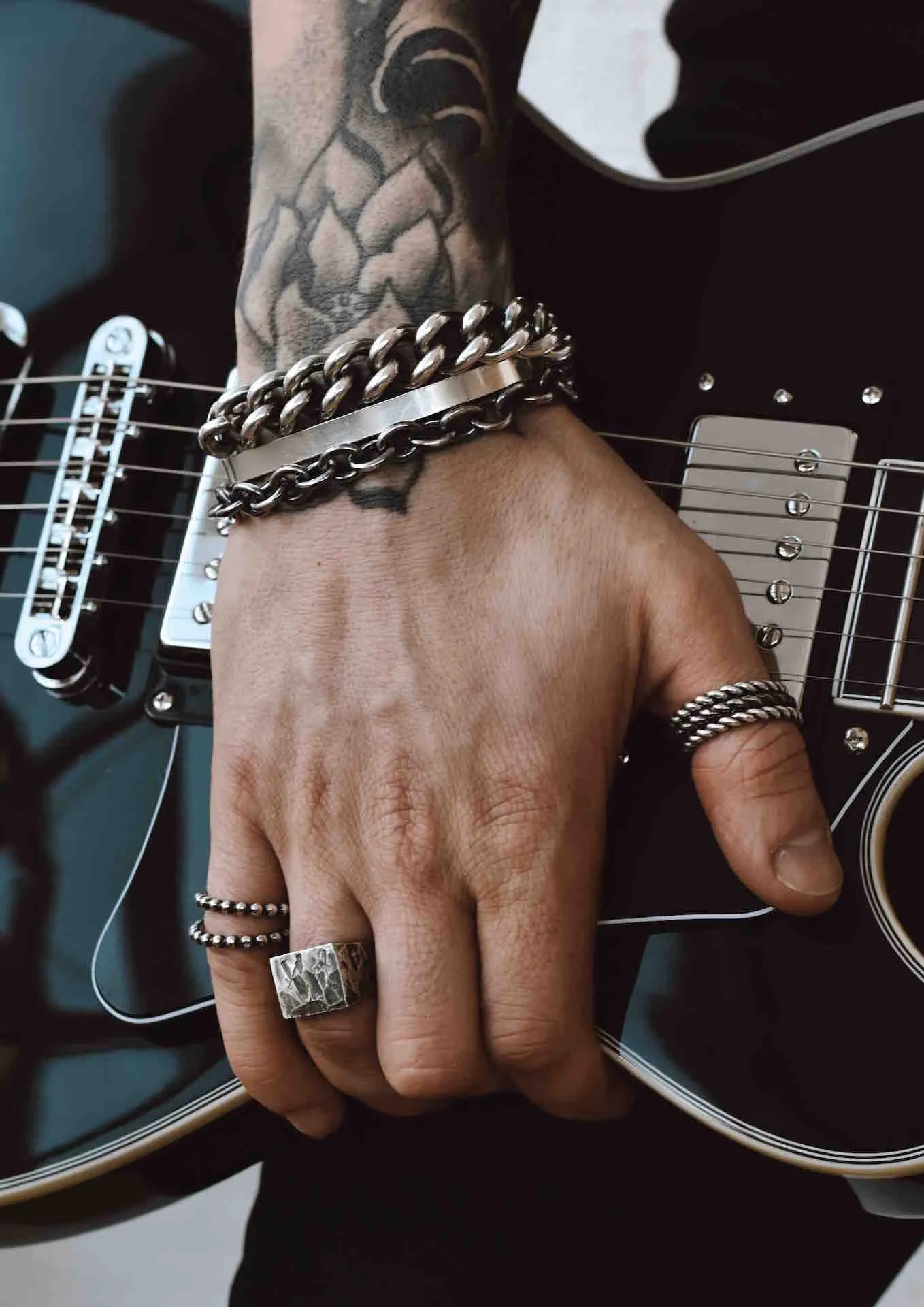 Anchor Chain Bracelet Silver