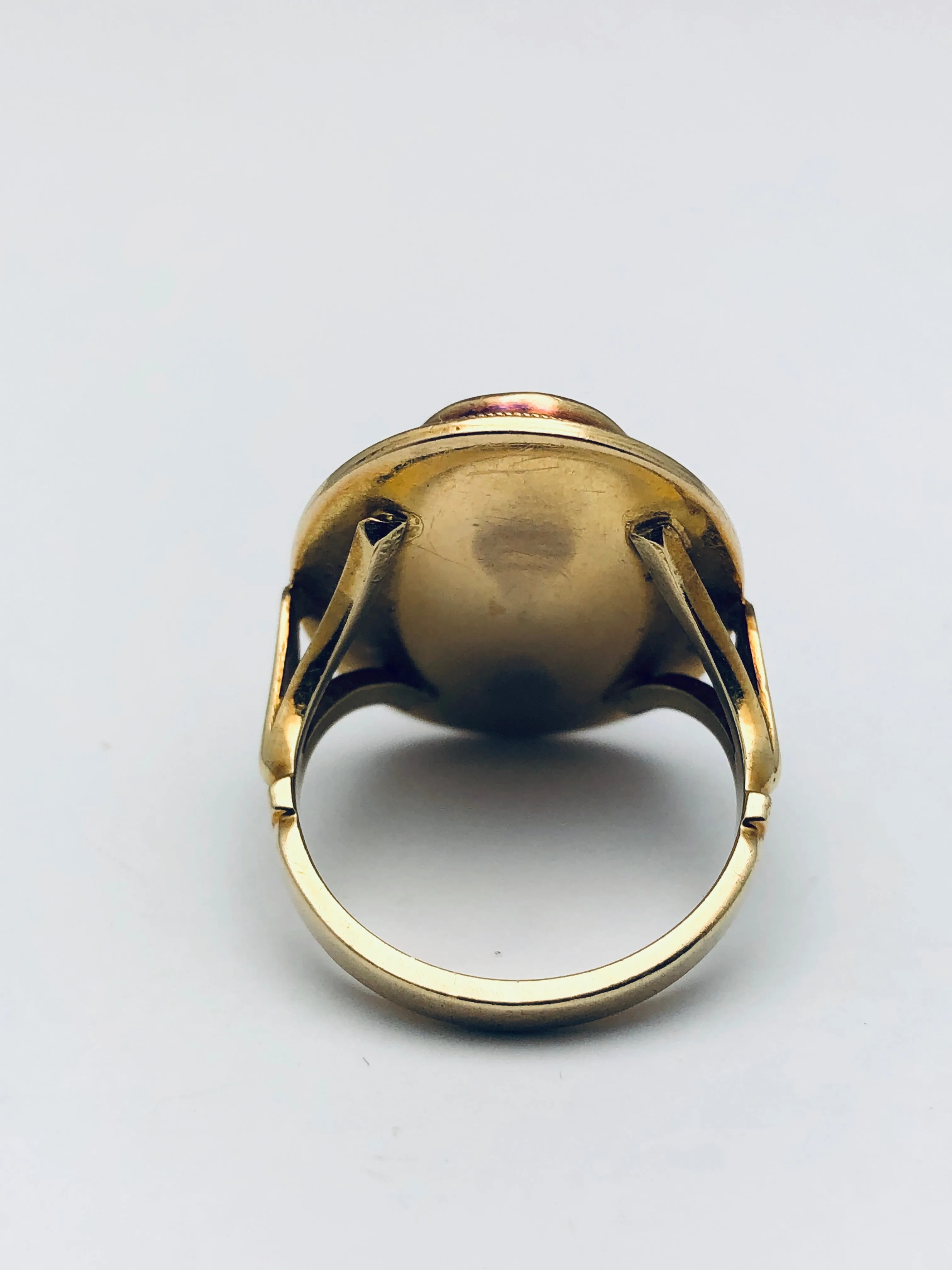 Antique 18K Italian Enamel Ring