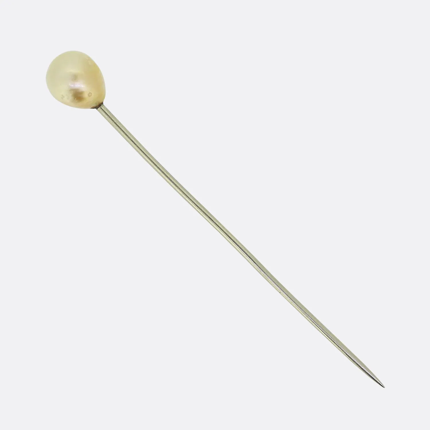 Antique Natural Pearl Stick Pin