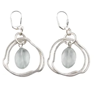 Aquamarine Crystal Earrings