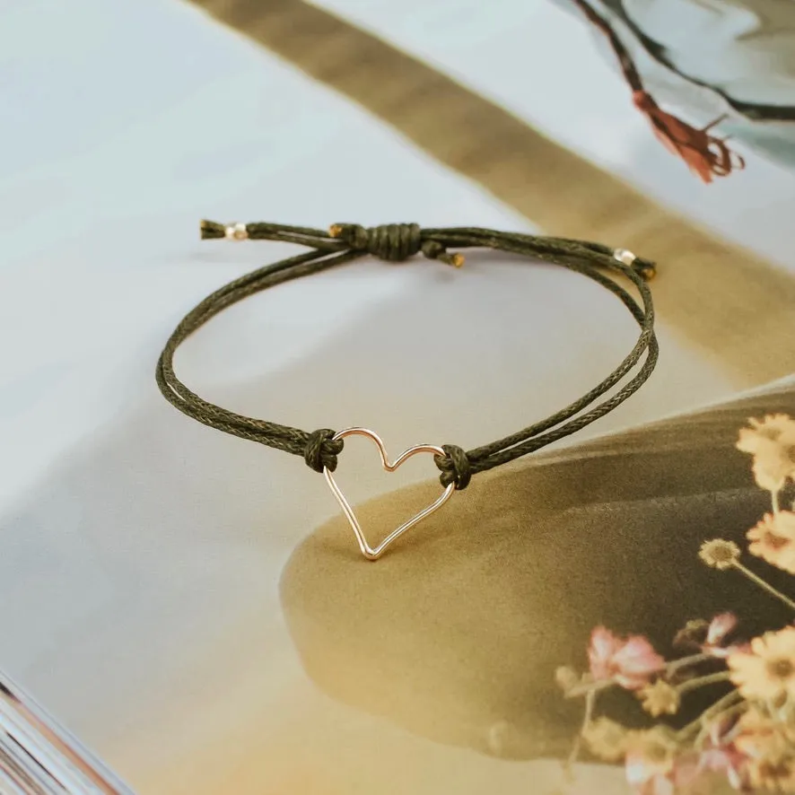 'Armed with Love' & Charming Link Chain Bracelet Duo