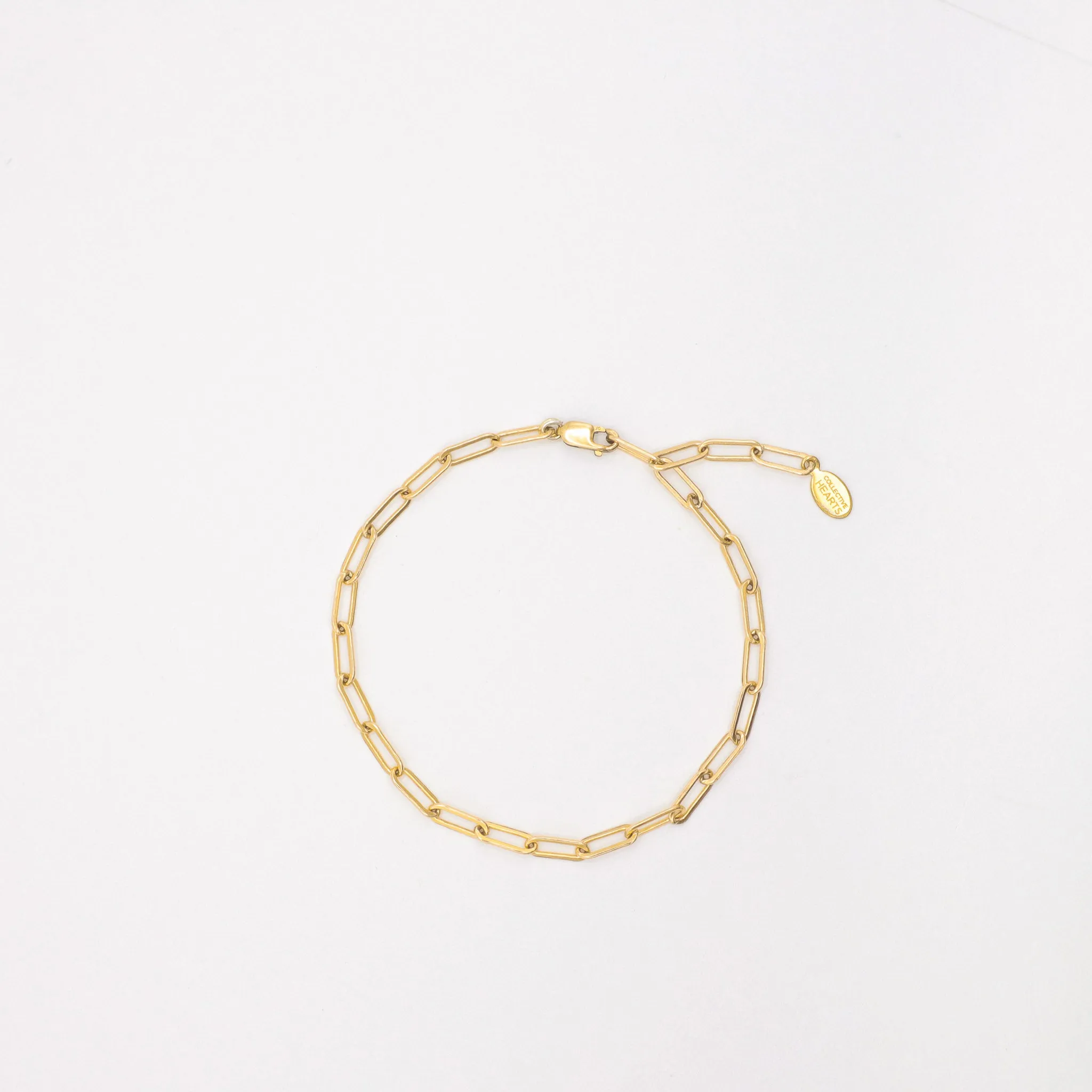 'Armed with Love' & Charming Link Chain Bracelet Duo