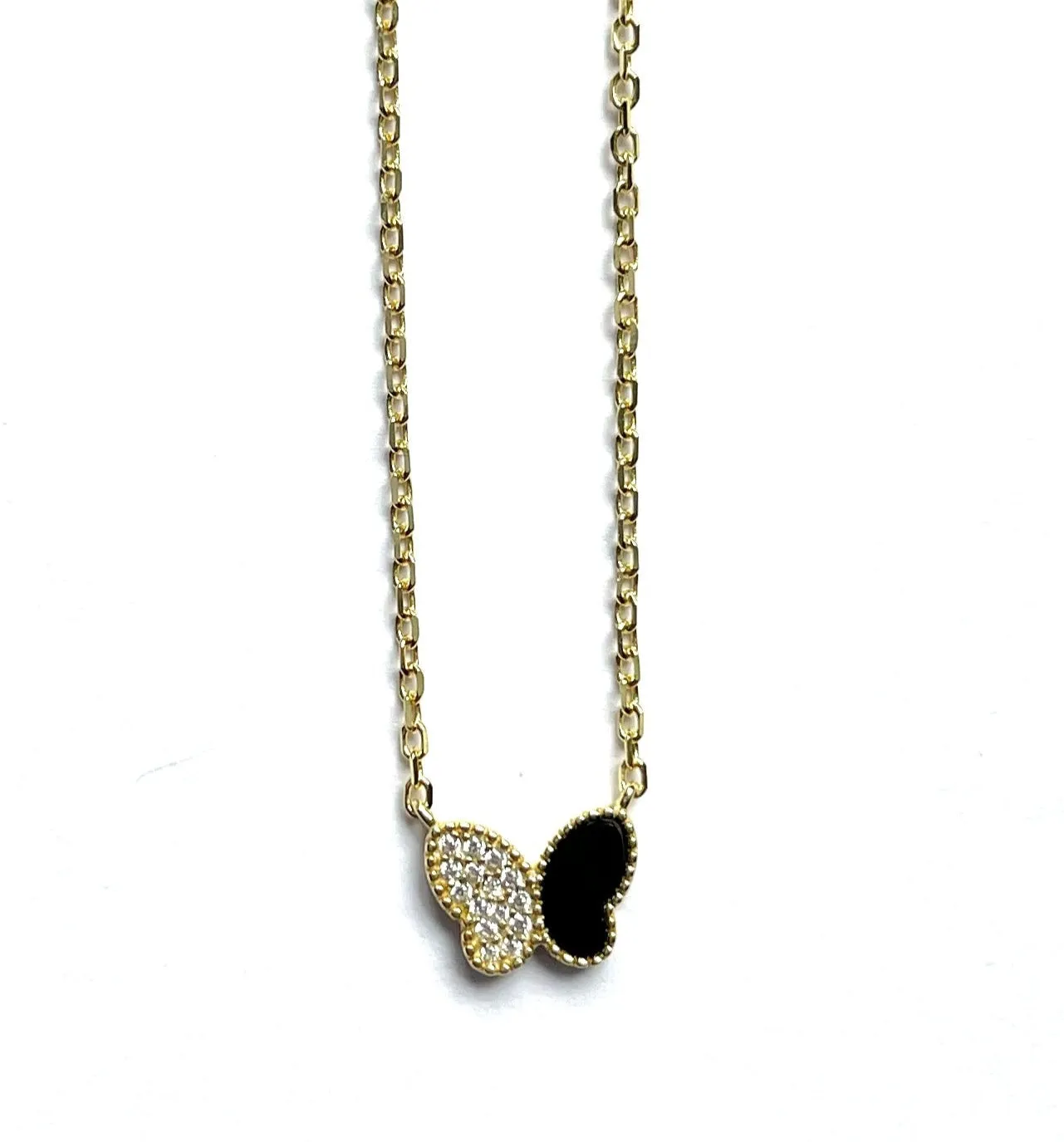 Atlanta CZ Butterfly Necklace