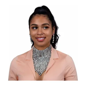 Bad and Bougie Rhinestone Necklace and Earring Set (2 Colors)