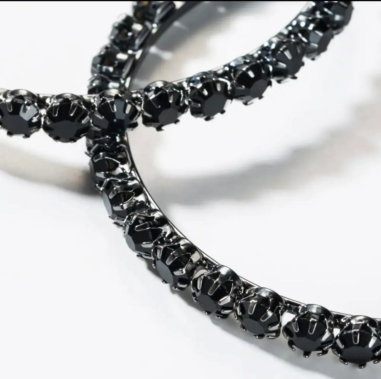 Baddie Rhinestone Hoops