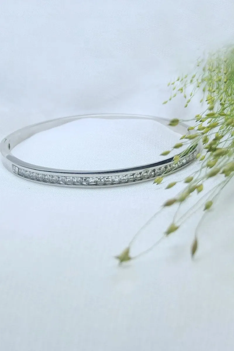 Bangle Stainless Steel Silver Bracelets