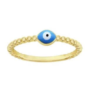 Beaded Evil Eye Ring