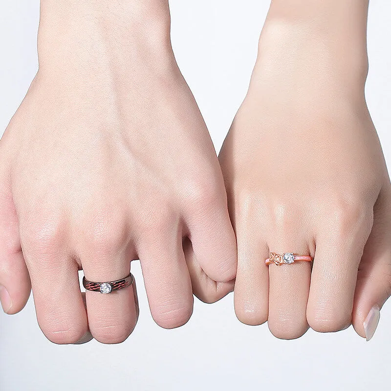 Beauty and The Beast Matching Rings