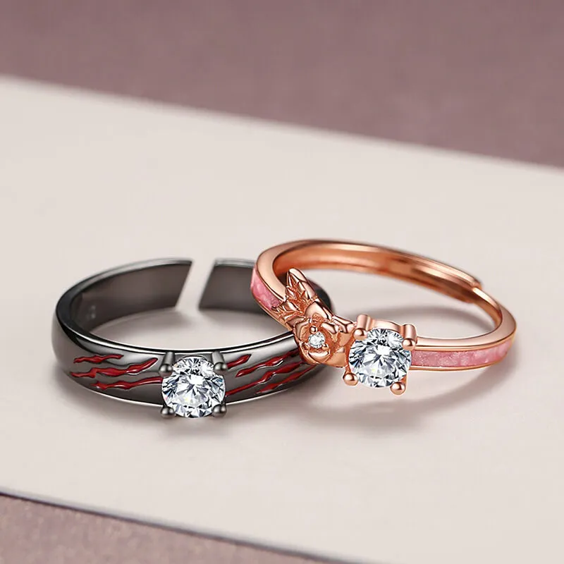 Beauty and The Beast Matching Rings