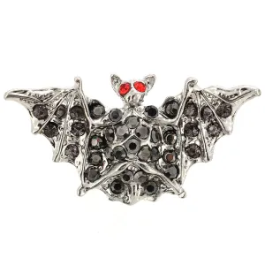 Black Bat Brooch Lapel Pin