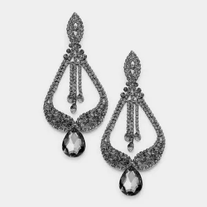 Black Diamond Pageant Earrings | "Miss America" | 370609