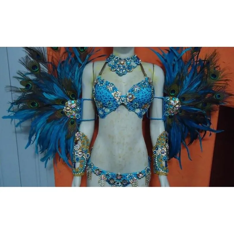 Blue Samba Parade  2 in 1 Costume