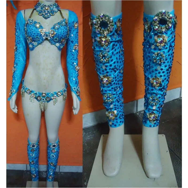 Blue Samba Parade  2 in 1 Costume