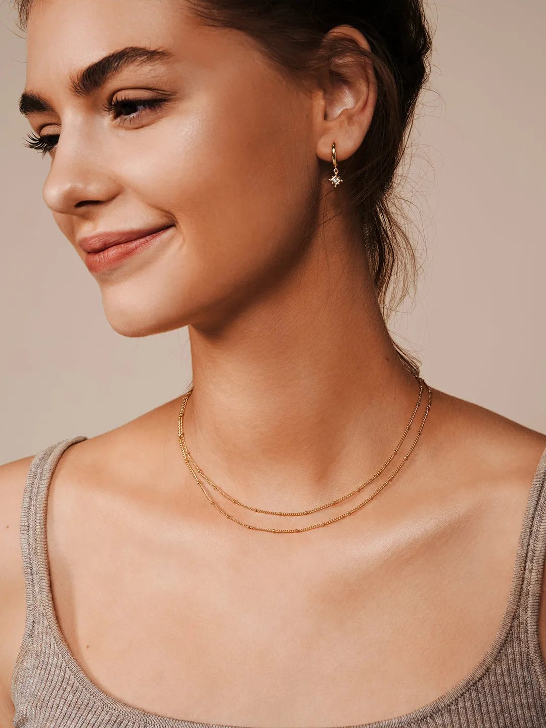 Bobble Chain Layered Necklaces