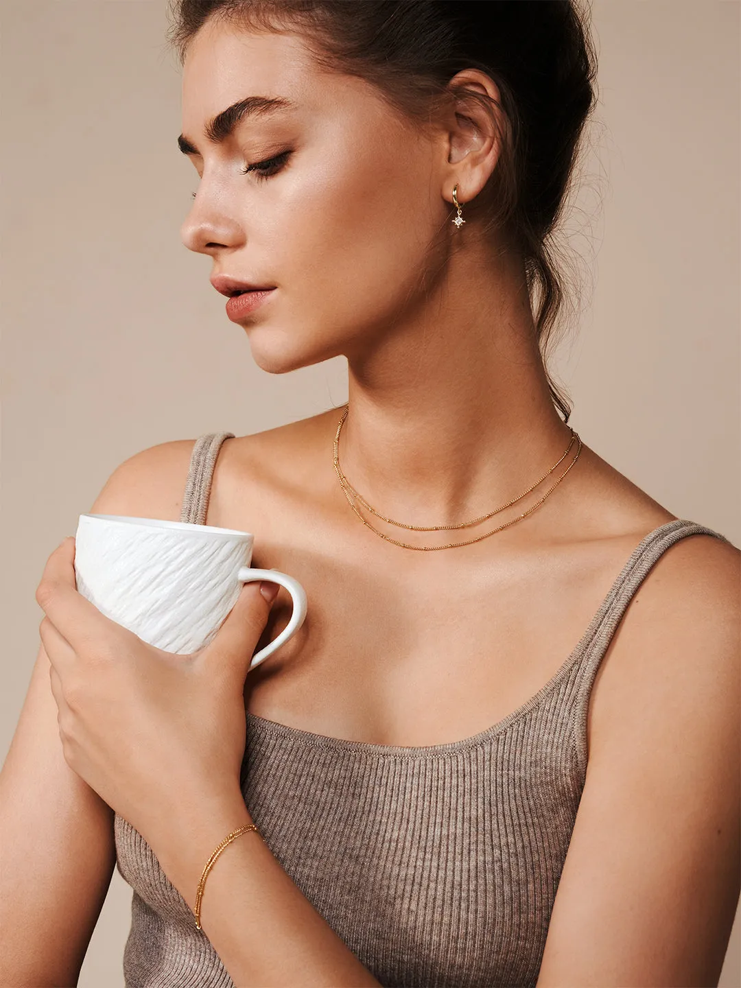 Bobble Chain Layered Necklaces