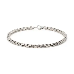 Box Chain Bracelet - Sterling Silver