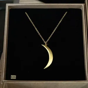 Brass Moon Necklace