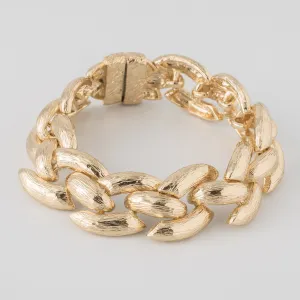 Brushed Gold Link Bracelet