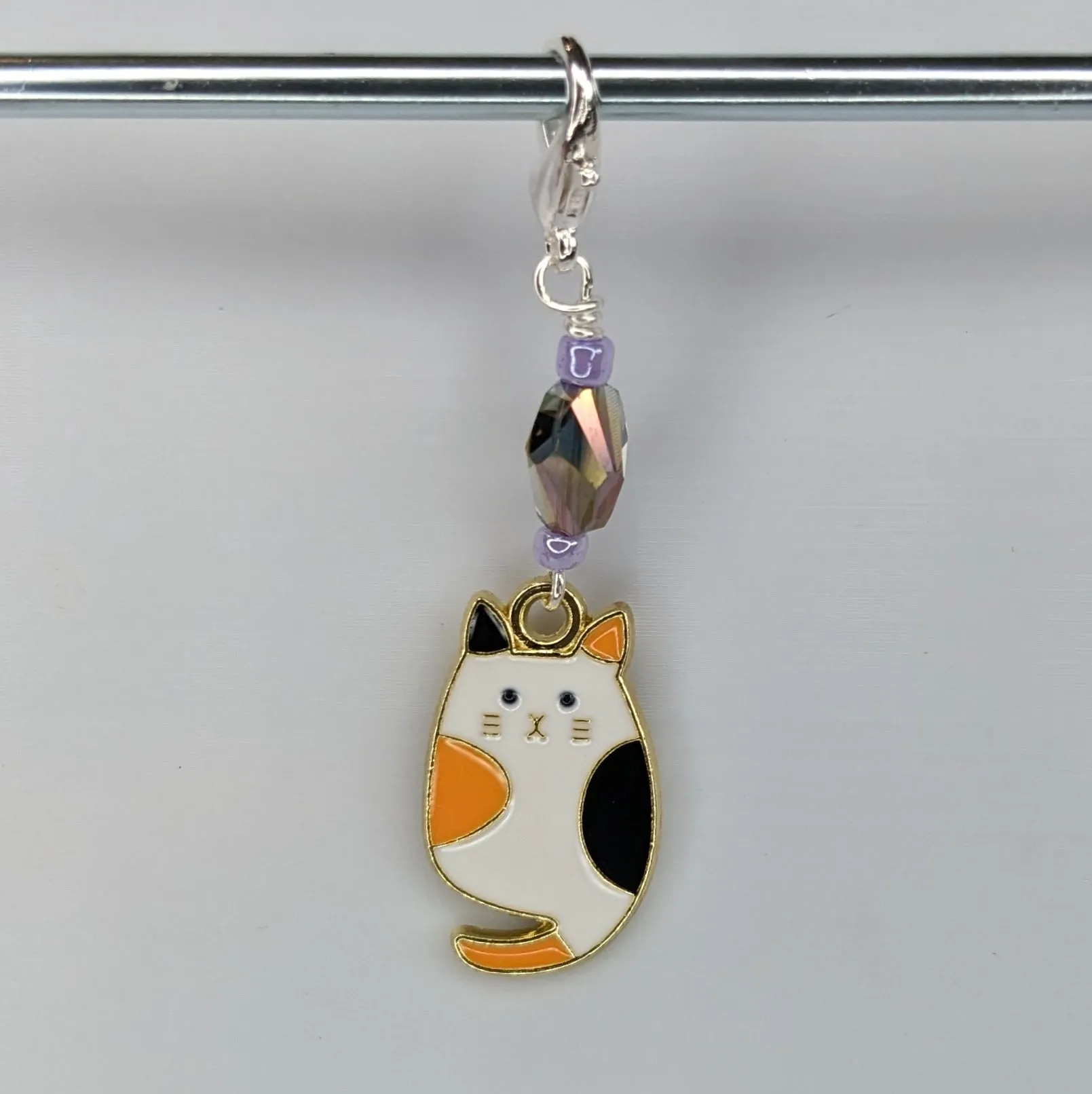 Calico Collaboration Earrings & Stitch Markers