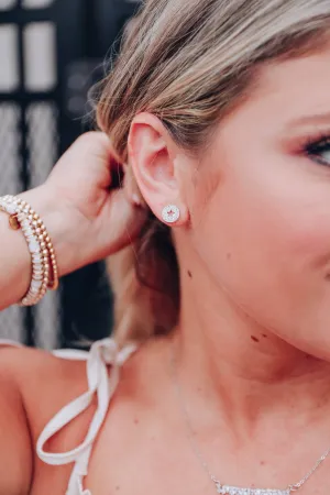 Callae Star Stud Earrings - Silver