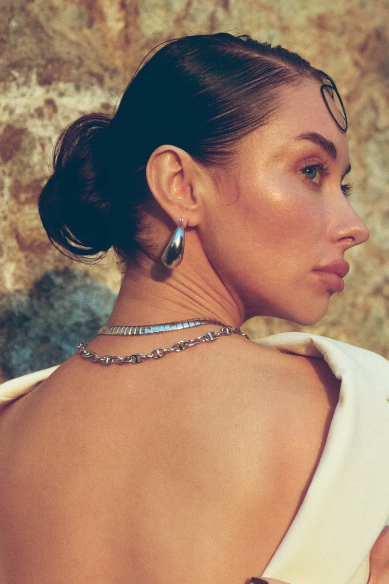 Camila Herringbone Chain Necklace