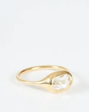 carved ring east/west oval