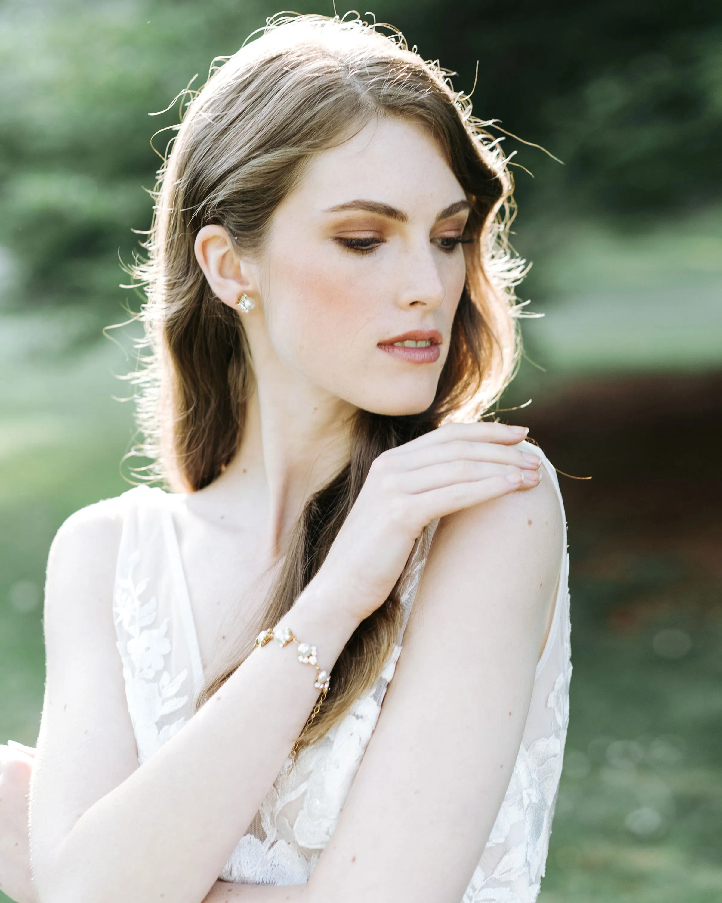 Celestial Pearl Cluster Bracelet