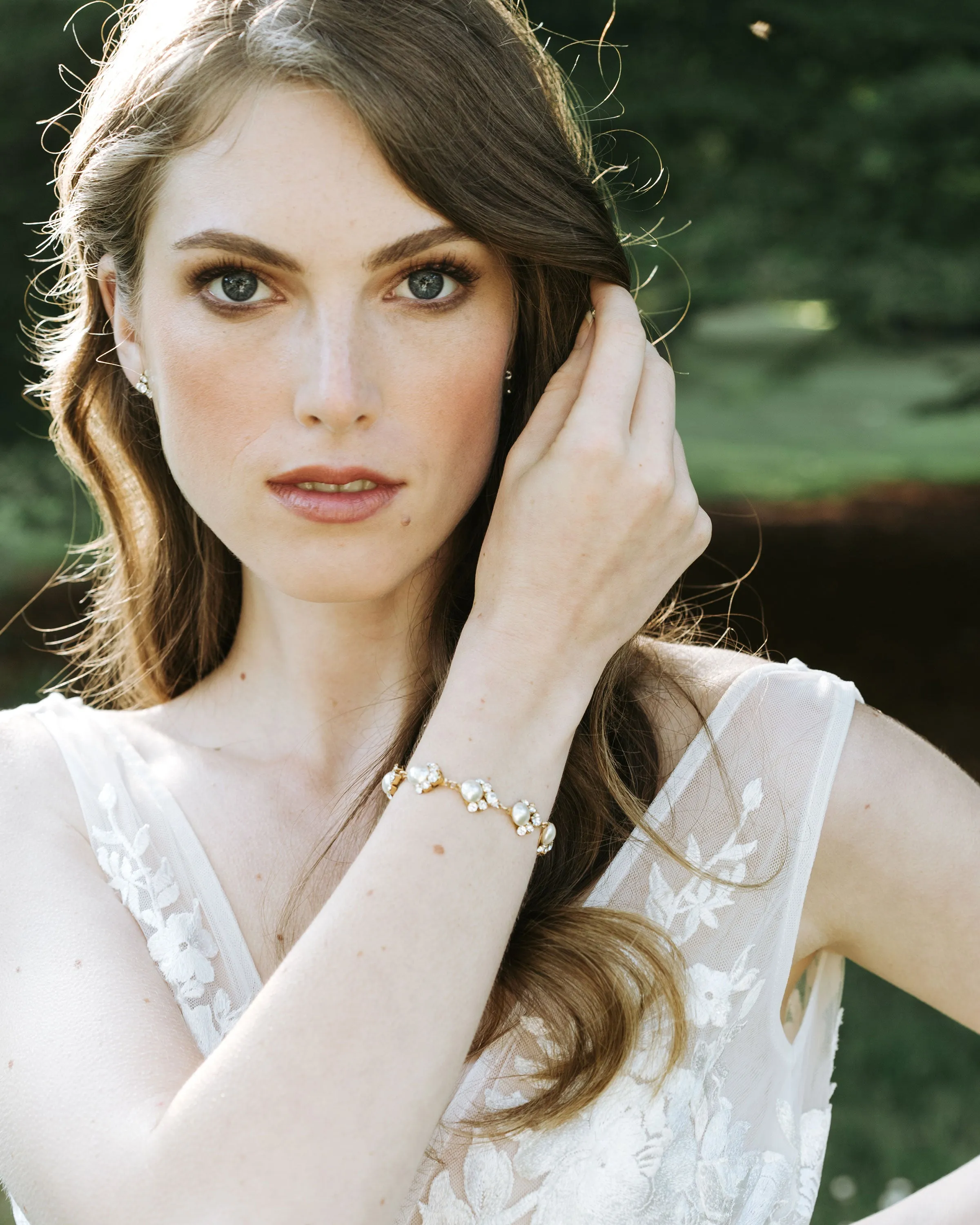 Celestial Pearl Cluster Bracelet